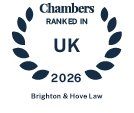 Ranked in Chambers UK 2026 - Brighton & Hove Law - Leading Firm